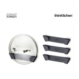 Joseph Joseph Grey Cupboard Store Pot & Pan Lid Holders Self Adhesive Set of 4 image 5
