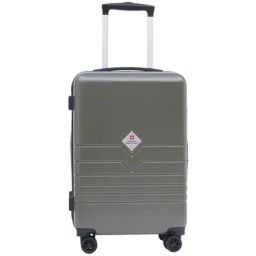 Swiss Military Olive Green 8 Wheels Small Hard Cabin Trolley Bag-22