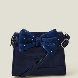Accessorize Embellished PU Structured Sling Bag with Bow Detail-17