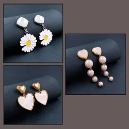 Saizen Contemporary Drop Earrings-image-99