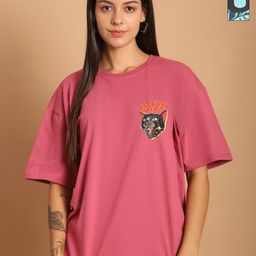 Metronaut Women Typography 2 Printed Drop-Shoulder Sleeves T-shirt-picture-47