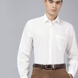 Van Heusen Custom Fit Self Checked Pure Cotton Formal Shirt-picture-3