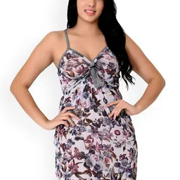 chia fashions Net Printed Baby Doll-image-70