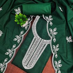 MANVAA Embroidered Pure Cotton Unstitched Dress Material-picture-18