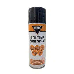 Aerol High-Temp Paint Spray 300 g High-Gloss Flat Black 6352 Grade, FM6352 (Pack of 24)-23