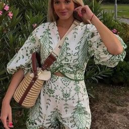 Alamode By Akanksha White Gemma Eyelet Summer Coord Set-image-31