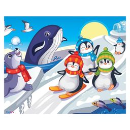 Fiddly Wood Jigsaw Puzzles Animal World and Sea World Ice - 54 Pieces-13
