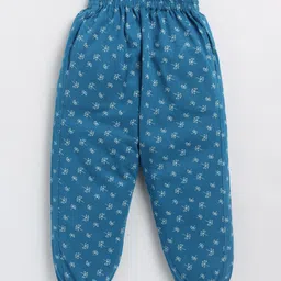 CUTOPIES All Over Dandelions Printed Pant - Peacock Blue-picture-47