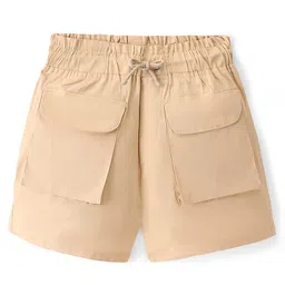 Pine Kids CottonWoven Mid Thigh Length Shorts Solid Colour - Irish Cream-picture-27