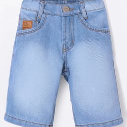 Little Kangaroos Above Knee Length Denim Shorts Solid Colour - Light Blue-picture-41