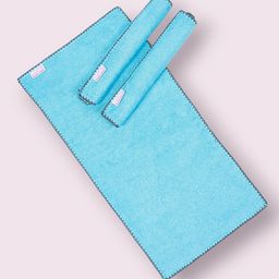 Mumma's Touch Organic Bamboo Baby Burp Cloth - Aqua - Pack of 3-picture-16