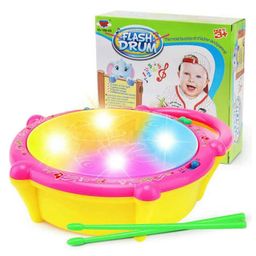 AKN TOYS 3D Flash Drum Toys for Kids with Lights & Music- Multicolor-15