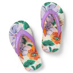 Pine Kids Slip On Floral Printed Flip Flops - Purple-picture-10