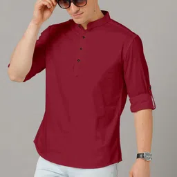 Fifth U Men Maroon Kurta-picture-43