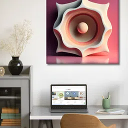Olive Tree Pink & White Abstract Canvas Wall Art-image-23