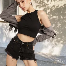 glitchez Effortless Chic Tank Crop Top-image-95