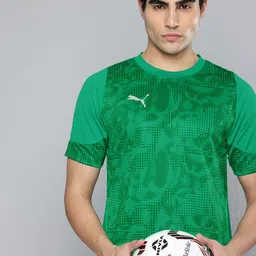 Puma Men TeamCup Printed DryCell Slim Fit Football T-shirt-4