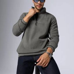 XYXX Moon Grey Relaxed Fit Solid Sweatshirt-picture-19