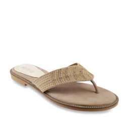 Metro Women's Beige Thong Sandals-image-19