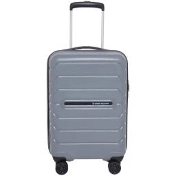 Swiss Military Grey 8 Wheels Small Hard Cabin Trolley Bag-35