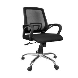 Ib basics Voom Mesh Mid Back Black Executive Revolving Office Executive Chair-image-87