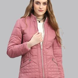 Monte Carlo Pink Regular Fit Puffer Jacket-image-67