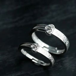 SHEER by Priyaasi 92.5 Sterling Silver Casual Couple Rings-picture-29