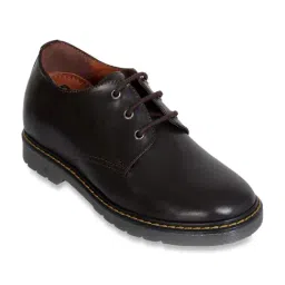 Celby Men's Height Increasing Brown Derby Shoes-image-88