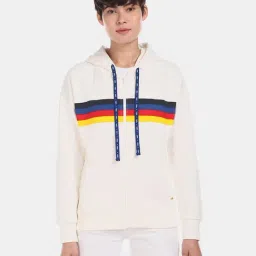 U.S. Polo Assn. White Full Sleeves Hooded Sweatshirt-image-46