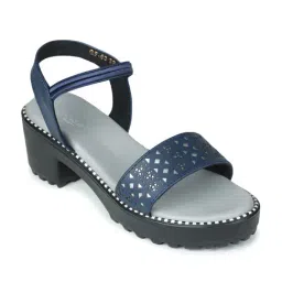 Senorita by Liberty Kids Blue Ankle Strap Sandals-image-35