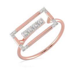 Malabar Gold and Diamonds 18k Rose Gold & Diamond Mine Ring for Women-image-71