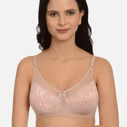 Mod & Shy Peach Non Wired Non Padded Minimizer Bra-picture-35
