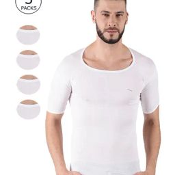 Dollar White Slim Fit Vest - Pack Of 5-image-23