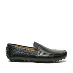 Teakwood Leathers Men's Coal Black Casual Loafers-image-2