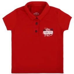 Dyca Kids Red Printed Polo T-Shirt-image-55