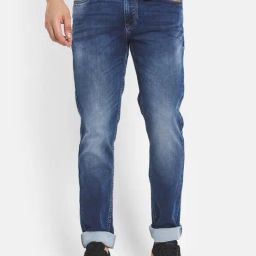 Octave Blue Regular Fit Lightly Washed Jeans-image-93
