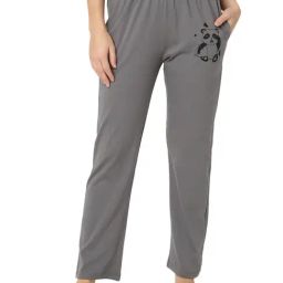 Smarty Pants Grey Cotton Printed Lounge Pants-image-40