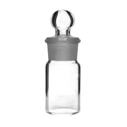 ABGIL Weighing Bottle with Interchangeable Teflon Stopper 80 ml Transparent Borosilicate Glass, BTL-98-12-9