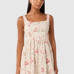 Forever New Floral Print Fit & Flare Mini Dress-image-92