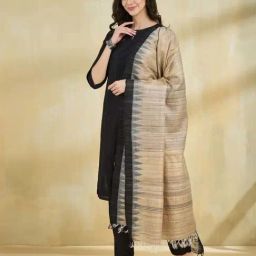Fabindia Beige Printed Dupatta-image-1