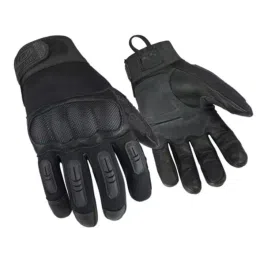 Ansell R-536 Black Leather Heat Resistant Work Gloves Size 12 PVC Coating, 536-12-picture-1