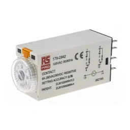 RS PRO Single Function Timer Relay Plug In Mount 110 V AC DPDT Model No. 1792942-34