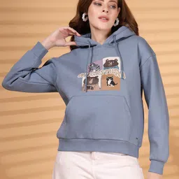 Juelle Women Graphic Printed Hooded Pullover Sweatshirt-picture-23
