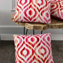 BIANCA Soft-Touch Digitally Printed Cushion Cover [Hidden Zipper On Side] -3pc 16 X16 set image 2