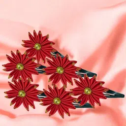 GADINFASHION Women Set of 6 Tic Tac Hair Clip-30