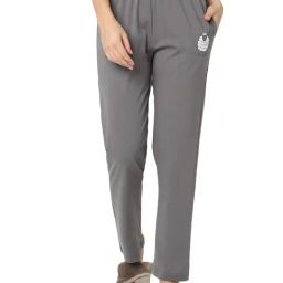 Smarty Pants Grey Cotton Graphic Print Lounge Pants-image-38