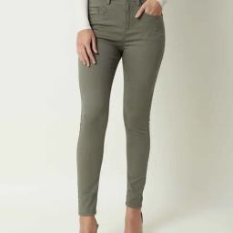 RAREISM Green Cotton Blend Solid Jeans-image-69
