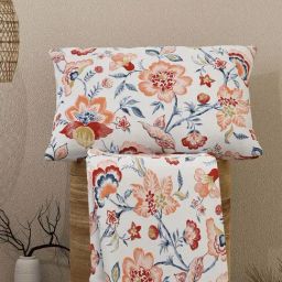 Layers Emaline Multicolor Cotton 144 TC King Bedsheet with 2 Pillow Covers-image-85