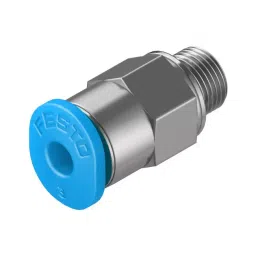 FESTO Push-in Fitting Brass, Nickel-Plated Housing Material 2 mm Nominal Size, QSM-M5-3-100 (Pack of 10)-picture-41