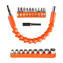 H9 1/4 inch Hex Flexible Bit Extension Kit Silver/Orange 60 X 110 mm 13 Piece Set-25